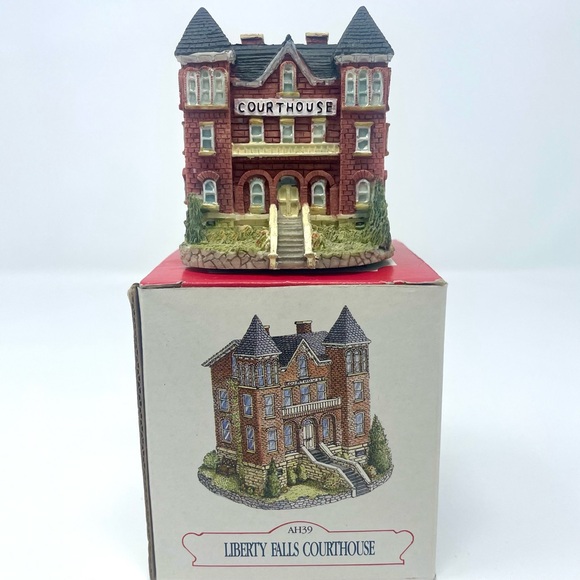 Vintage Liberty Falls The Americana Collection HandPainted Buildings Village 90s - Picture 3 of 11